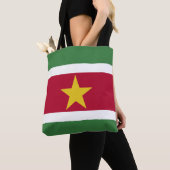 Suriname Flag トートバッグ (クローズアップ)