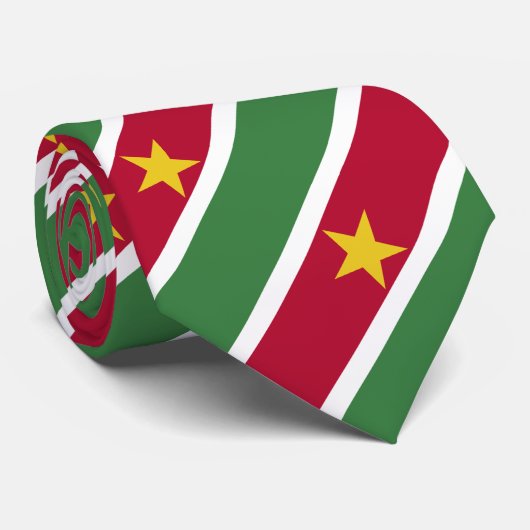 Suriname Flag ネクタイ (ロール)