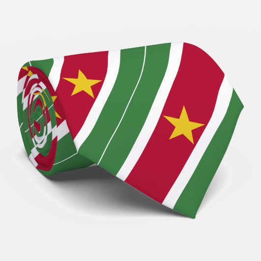 Suriname Flag ネクタイ (ロール)