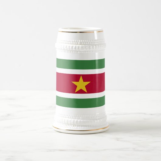 Suriname Flag ビールジョッキ (中央)