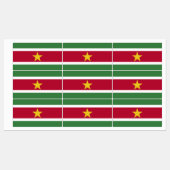 Suriname Flag ラベル (シート)
