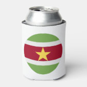 Suriname Flag 缶クーラー (缶正面)