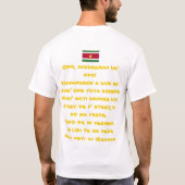 suriname t shirt tシャツ (裏面)