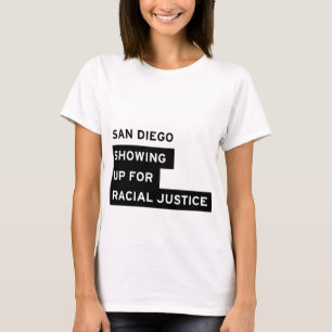 SURJサンディエゴの白人女性のティー Tシャツ