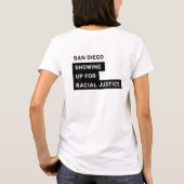 SURJサンディエゴの白人女性のティー Tシャツ (裏面)