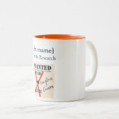 [Surname] Family Research (Wanted Poster) ツートーンマグカップ (正面右)
