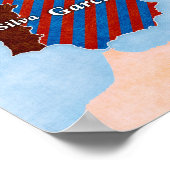 Surnames Europe Mapポスター ポスター (角)