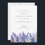 SURPISEパーティー18誕生日ブルー7月誕生花 招待状<br><div class="desc">7月のお祝い7月の誕生の花のための美しいのまわりに夏の誕生日テーマを作成する – Blue Larkspur.ラークスパーはデルフィニウムとも呼ばれる。</div>