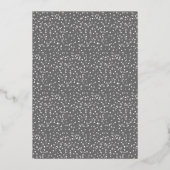 Surprise 25th Anniversary Party Invitation in Silv 箔招待状 (裏面)