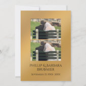 Surprise 50th Anniversary Party Now and Then Photo 招待状 (裏面)