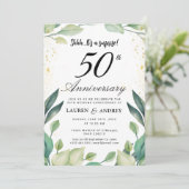 Surprise 50th Wedding Anniversary 招待状 (スタンド正面)