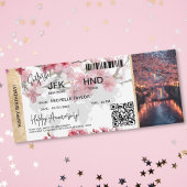 Surprise Birthday Boarding Pass Tokio Sakura 招待状