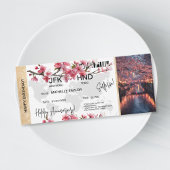 Surprise Birthday Boarding Pass Tokio Trip Ticket 招待状