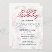 Surprise Birthday Invitation 招待状 (正面/裏面)