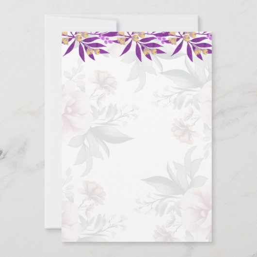 Surprise Birthday Invitation 招待状 (裏面)