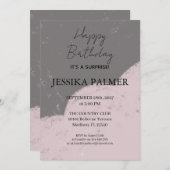 Surprise Birthday Invitation 招待状 (正面/裏面)