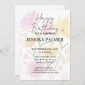 Surprise Birthday Invitation 招待状 (正面/裏面)