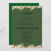 Surprise Birthday Invitation 招待状 (正面/裏面)