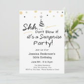 Surprise Birthday Party don't blow it 招待状 (スタンド正面)