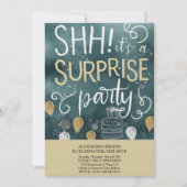 Surprise Birthday Party Invitation 招待状 (正面)