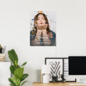 Surprise Birthday Party Photo Fun Welcome  ポスター (ホームオフィス)