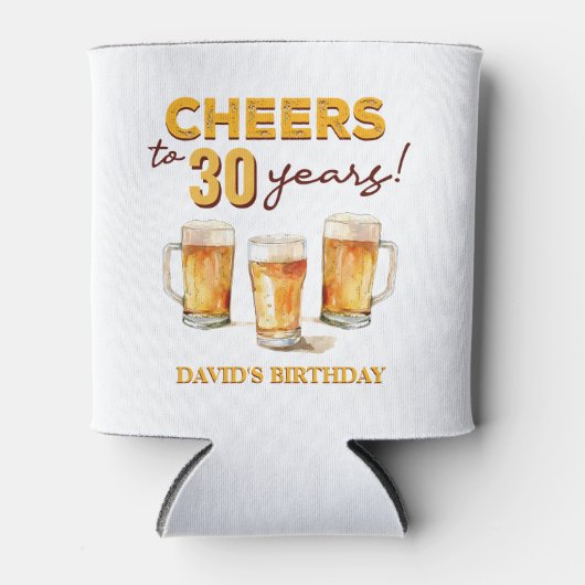 Surprise Cheers and Beers Birthday Party 缶クーラー (正面)