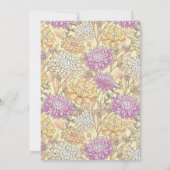 Surprise Floral Mum's the Word Baby Shower 招待状 (裏面)