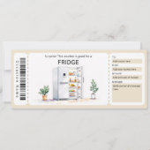 Surprise Fridge Gift Certificate  招待状 (正面)