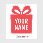 Surprise gift box custom vinyl contour sticker シール (シート)