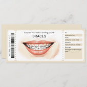 Surprise Orthodontic Braces Gift Certificate 招待状 (正面/裏面)