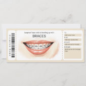 Surprise Orthodontic Braces Gift Certificate 招待状 (正面)