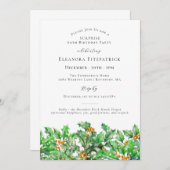 SURPRISE PARTY 60th Holly December Birth Flower 招待状 (正面/裏面)