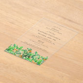 SURPRISE PARTY 70th Holly December Birth Flower アクリル招待状 (レイダウン)