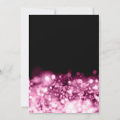 SURPRISE Photo 50th Birthday Hot Pink Midnight  招待状 (裏面)