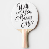 Surprise Proposal “Will You Marry Me?”  卓球ラケット (正面)