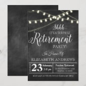 Surprise Retirement Party Invitation 招待状 (正面/裏面)