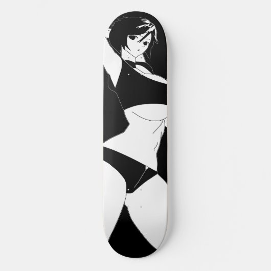 Surprised Anime Girl Skateboard Deck スケートボード (正面)