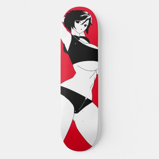 Surprised Anime Girl Skateboard Deck スケートボード (正面)