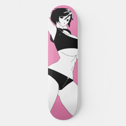 Surprised Anime Girl Skateboard Deck スケートボード (正面)