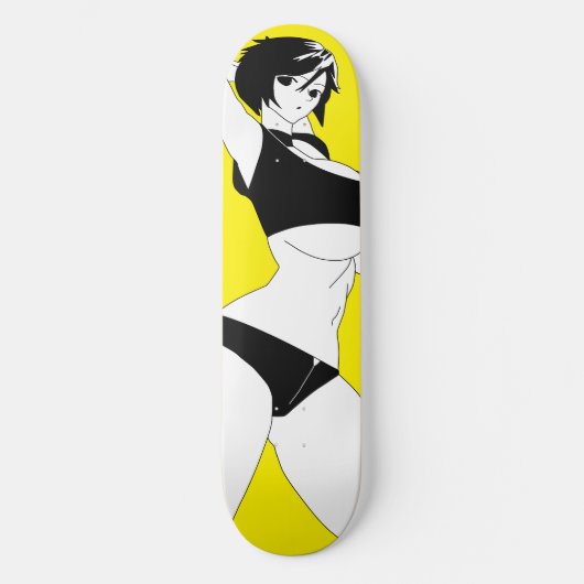 Surprised Anime Girl Skateboard Deck スケートボード (正面)