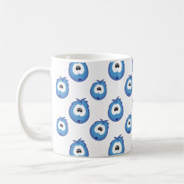 Surprised Blue Sneezie Patterned コーヒーマグカップ