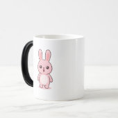 Surprised Bunny Minimal Kawaii Style モーフィングマグカップ (正面左)
