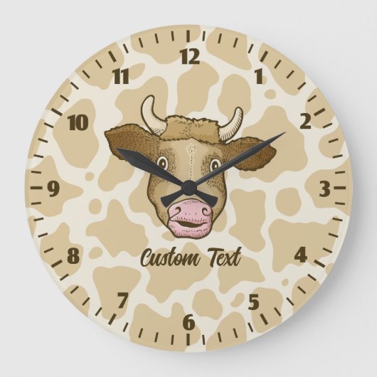 Surprised Cow Large Clock ラージ壁時計 (正面)