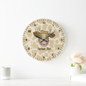 Surprised Cow Large Clock ラージ壁時計 (ホーム)
