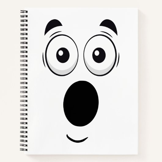 Surprised Face Notebook ノートブック (正面)