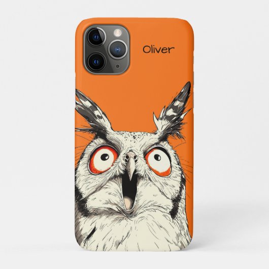 Surprised Owl Case-Mate iPhoneケース (裏)