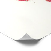 Surprised Retro Christmas Pin-Up ポスター (角)