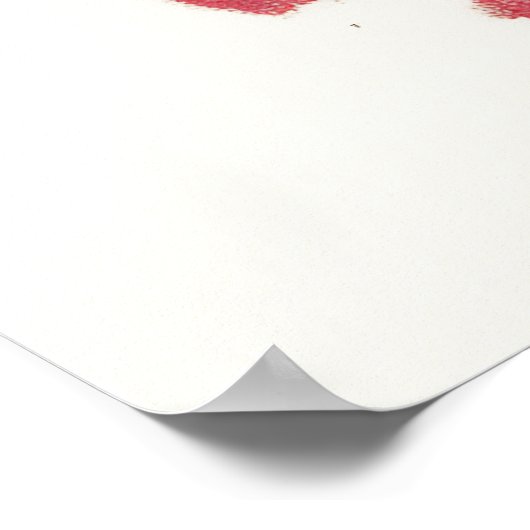 Surprised Retro Christmas Pin-Up ポスター (角)