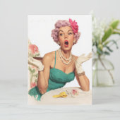 Surprised Retro Glamour Lady 招待状 (スタンド正面)