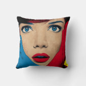 Surprised Woman in Pop Art クッション (裏面)